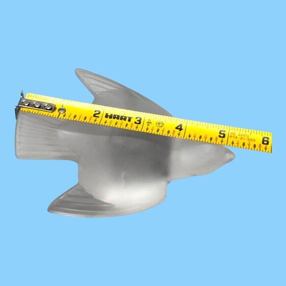 Lalique France Frosted Crystal Colereux Sparrow Bird Figurine Paperweight VTG - Picture 6 of 8